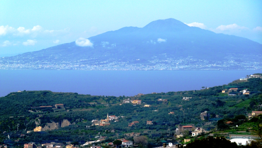 Auf dem Rückweg
der Golf von Neapel mit dem Vesuv