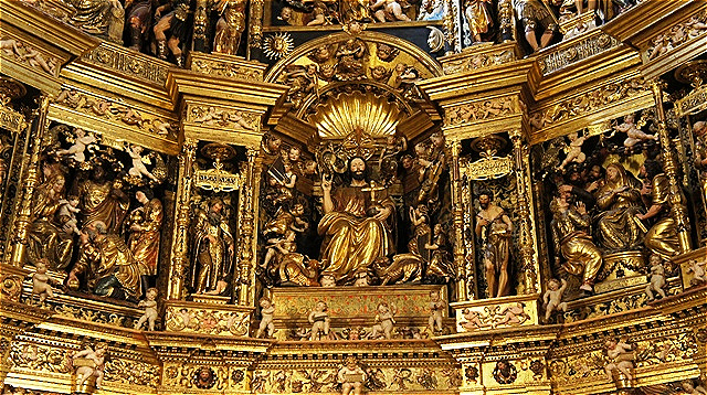 Altar veredelt mit Blattgold
