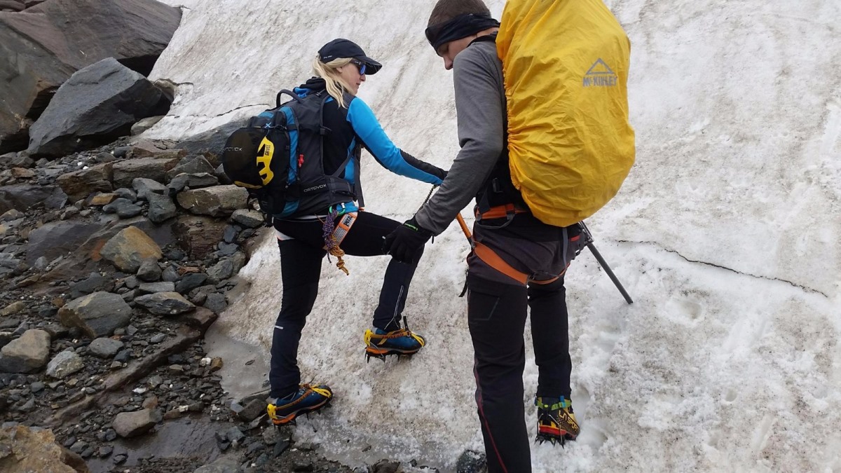 Einstieg ins Steileis