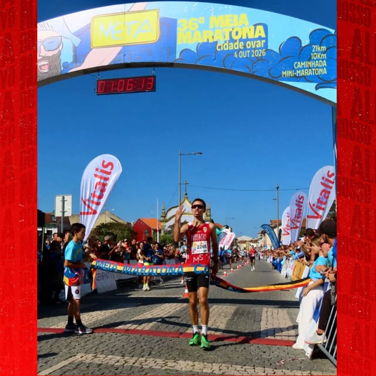 Bernardo Rocha venceu a 36.ª Meia Maratona 
Cidade de Ovar com o tempo de 1h6m13s.
Parabéns Bernardo !!