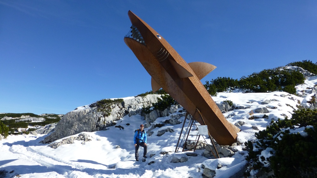 Beim "Dachsteinhaifisch" auf dem Heilbronnerweg