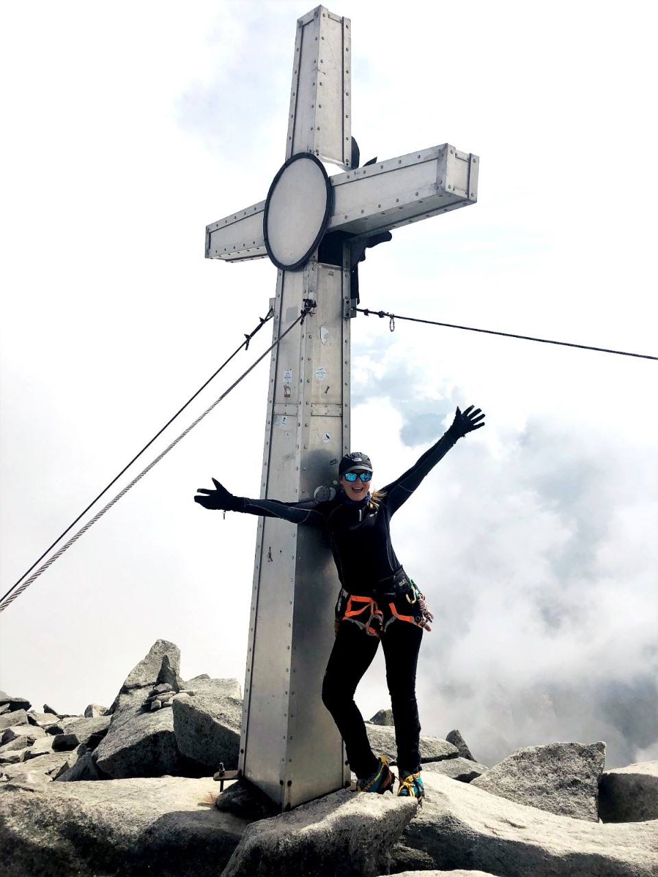 Geschafft- auf dem Gipfel des Schwarzenstein (3.353 m)