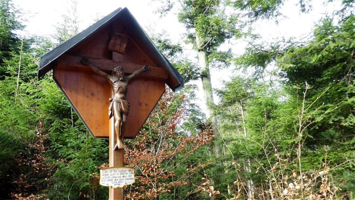 Beim "Hohen Kreuz"