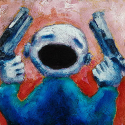 contemporary British artist Mark Lloyd Williams painting