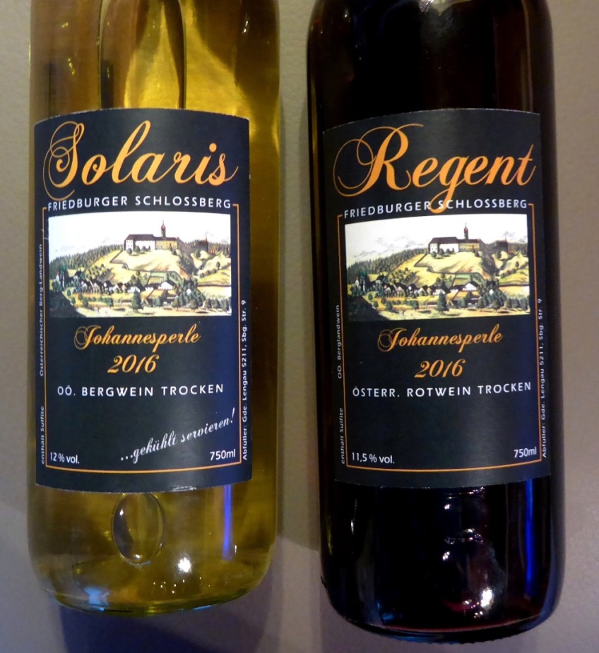 Solaris weiß und Regent rot