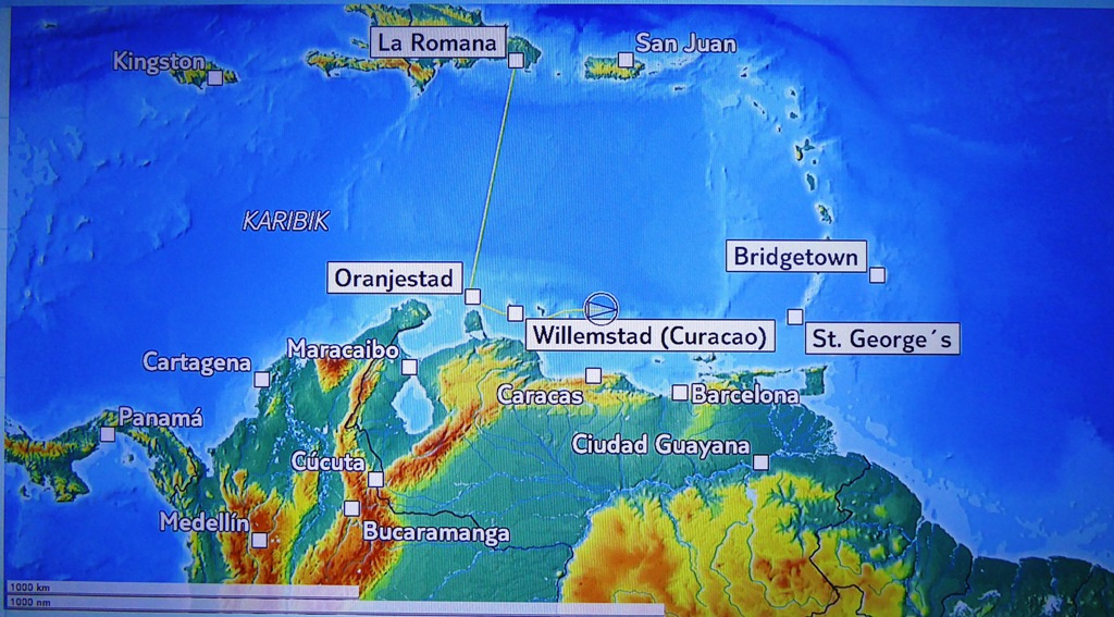 Unser Kreuzfahrtgebiet - die Karibik