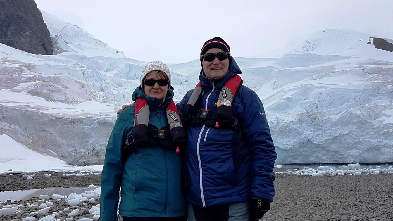 Auf dem Kontinent "Antarctica"