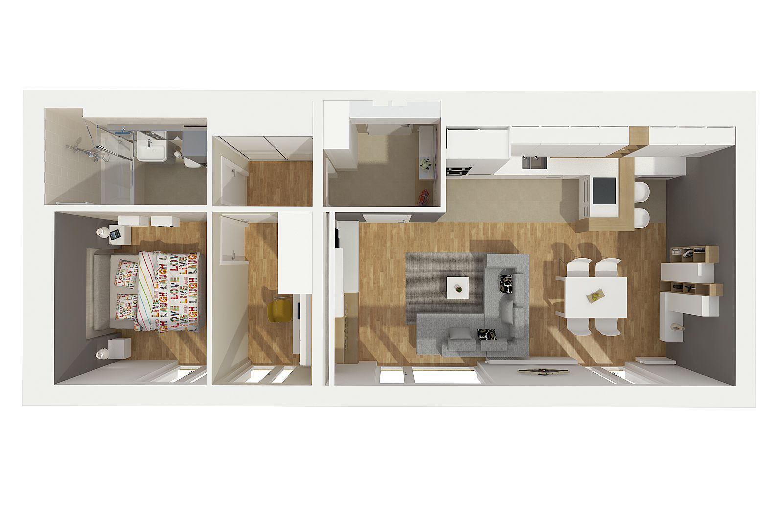 3d načrt notranje opreme stanovanja