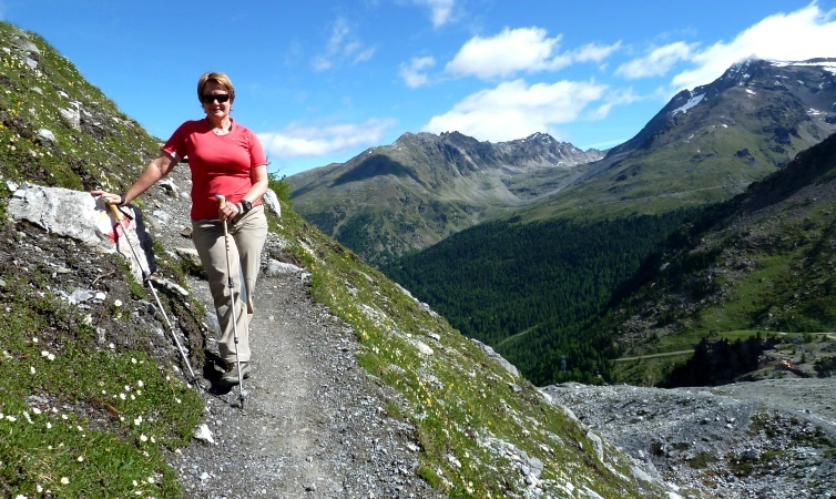 Im Aufstieg zur Hintergrathütte