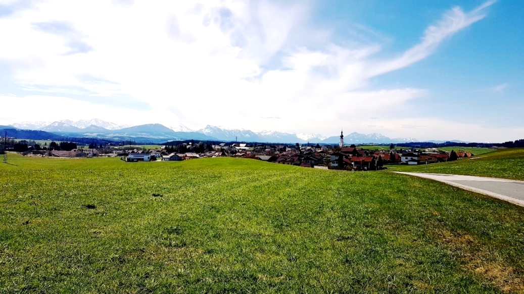 Blick zurück auf Köstendorf