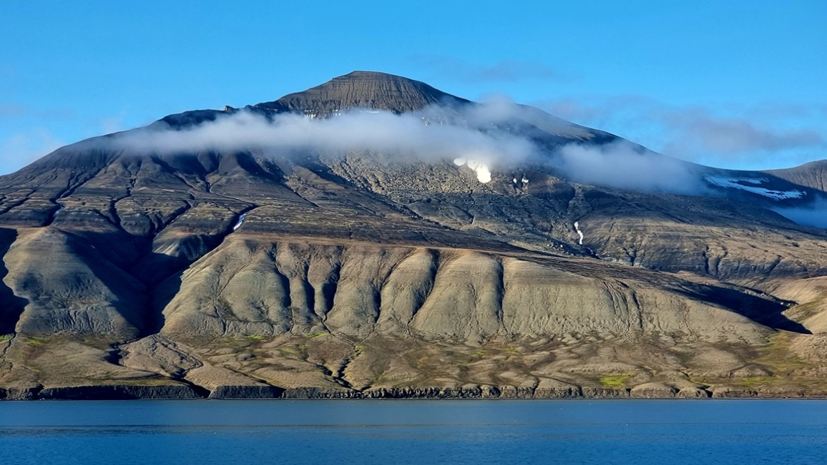 Erodierte Berghänge
