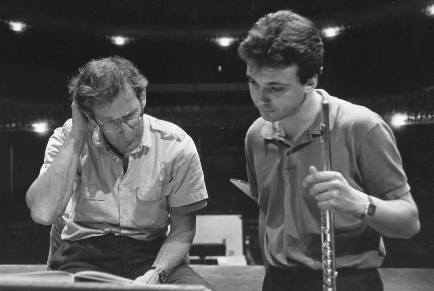 With John Eliot Gardiner (Opéra de Lyon 1985)
Photo Gérard Amsellem