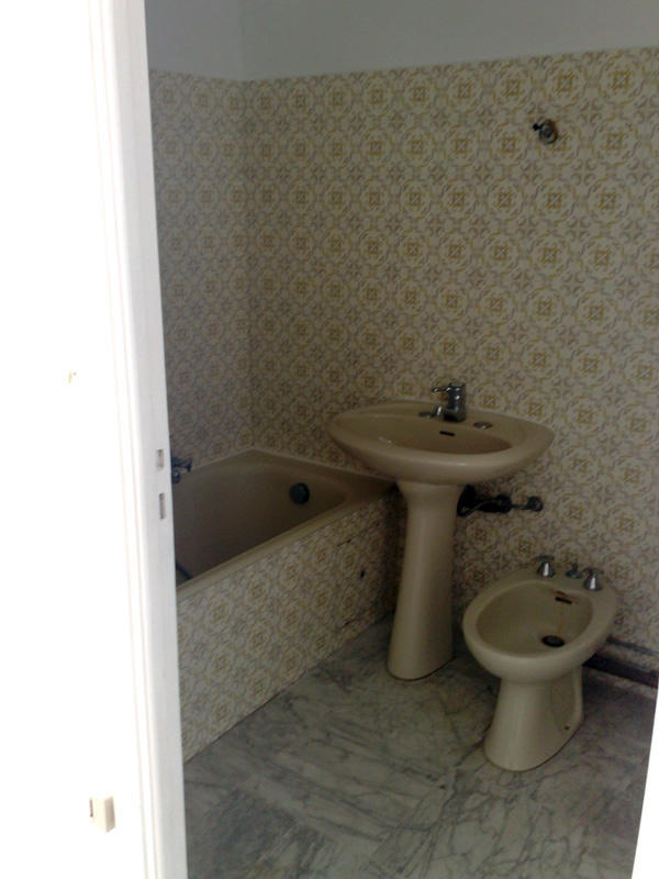 Salle de bain en béton ciré - Avant