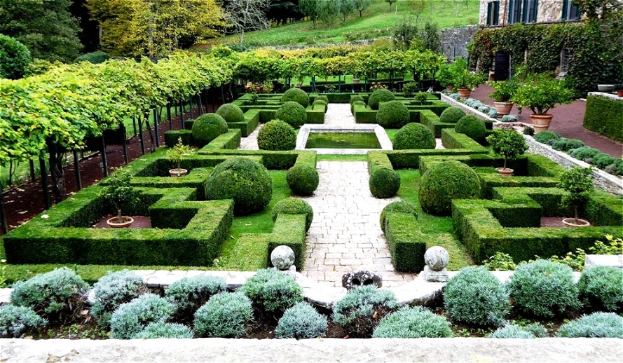 Letzter Blick über den schönen Park