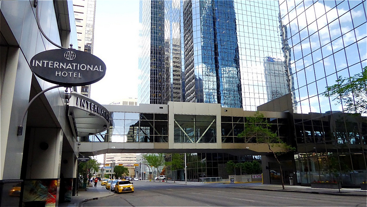 In der City - vor unserem Hotel