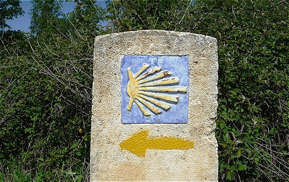 Wegmarke vor Astorga