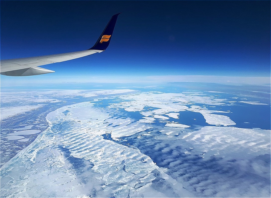 Wir nähern uns der Westküste Grönlands