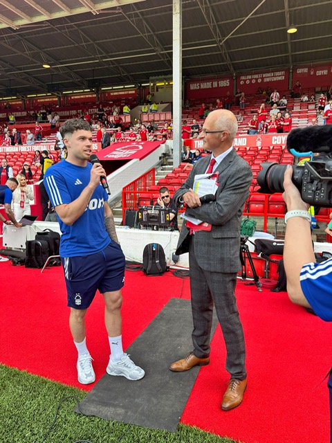 Pitchside interview with Neco Williams, May 2024