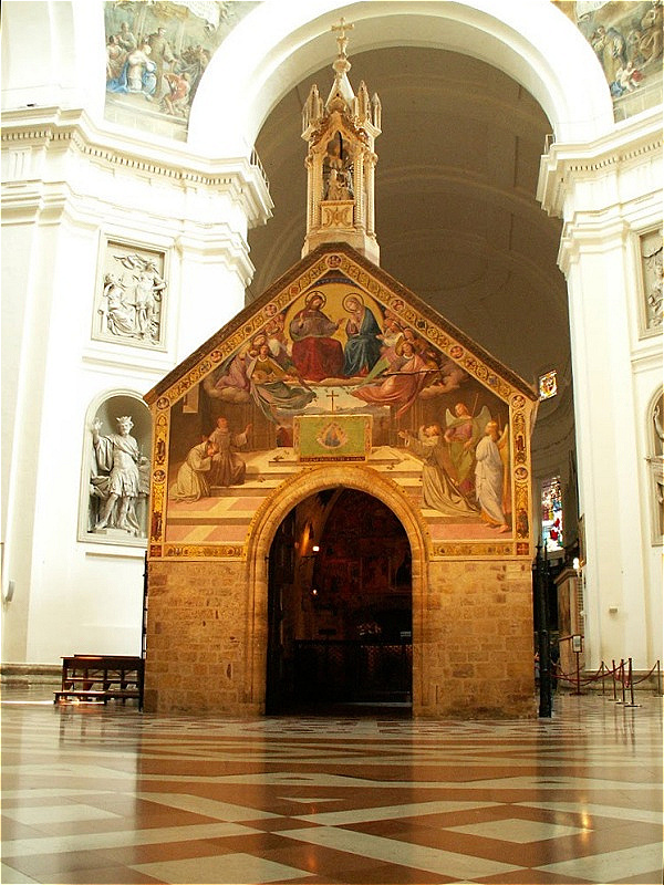 Assisi - Santa Maria degli Angeli - Portiuncula
Am 3. Oktober 1226 verstarb in dieser kleinen Kirche Francesco Bernardone (= Franz von Assisi ) im Kreis seiner Gefährten