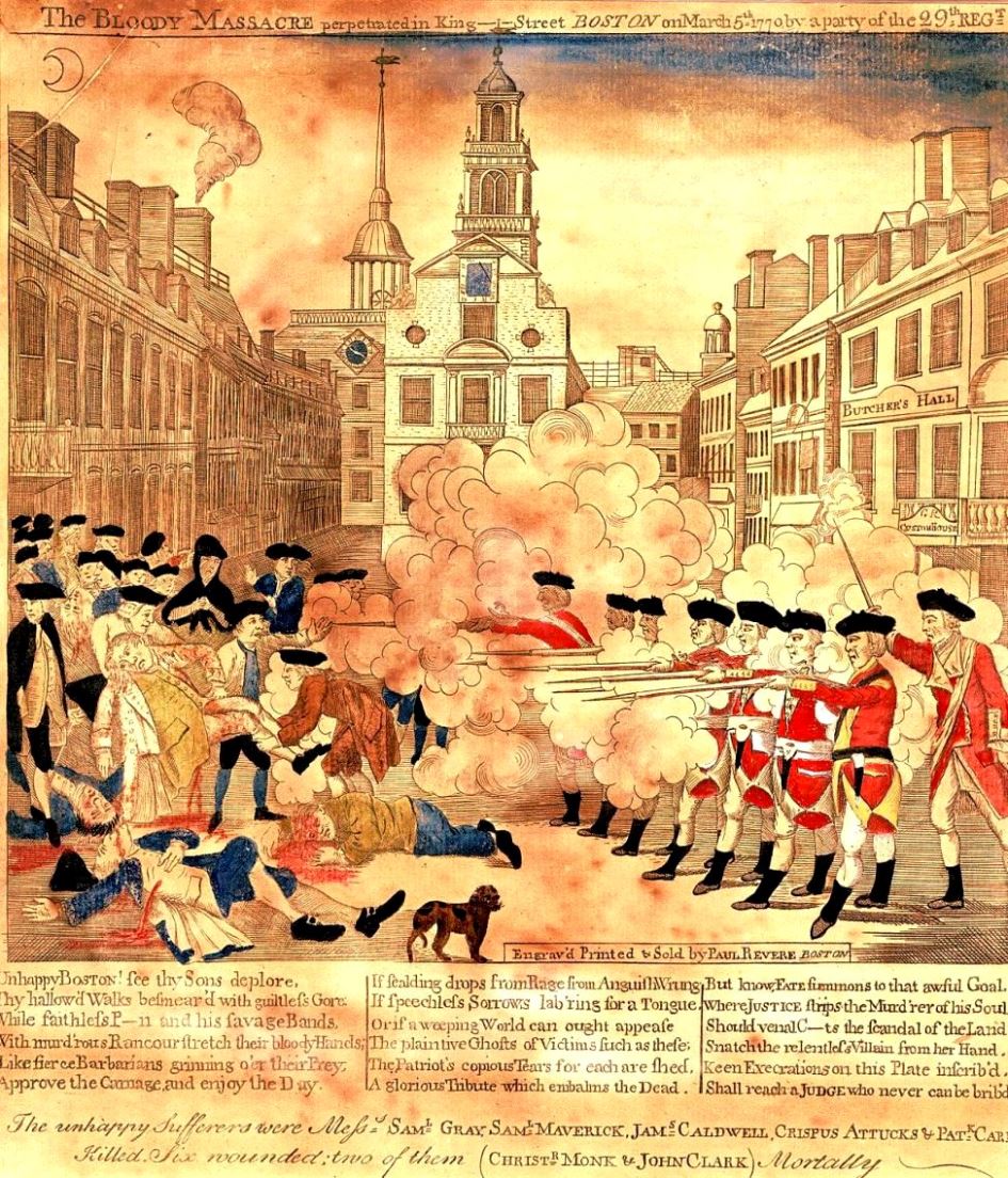 The "Boston Massacre" - 5. März 1770