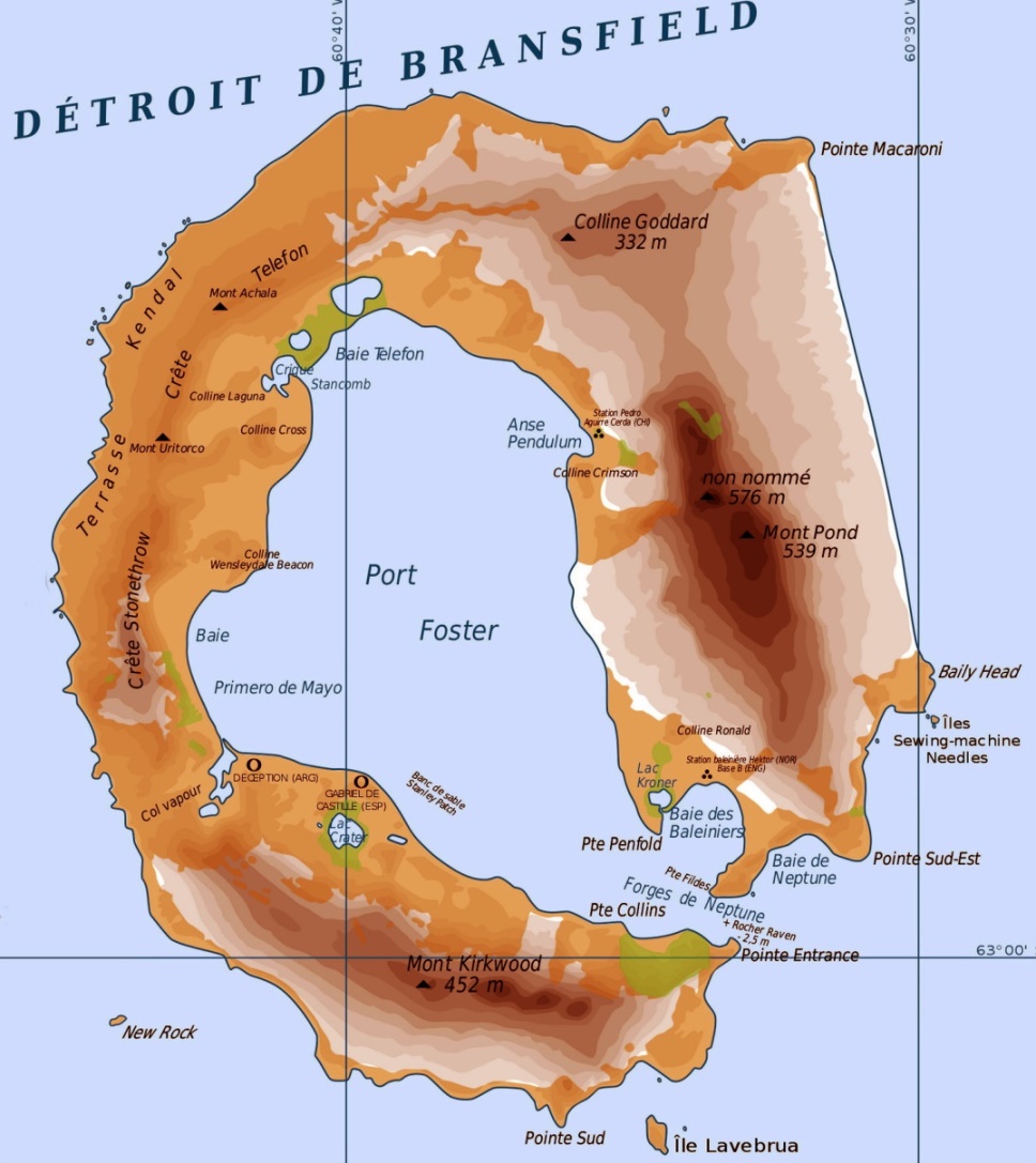 Ansicht von Deception Island