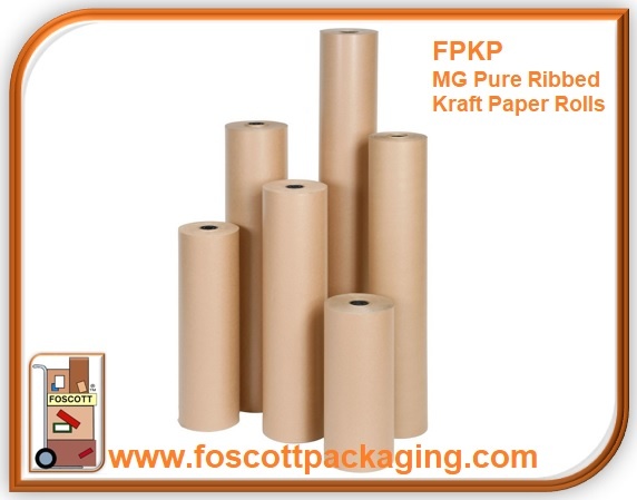Pure Ribbed Kraft Paper 700mm x 1150mm