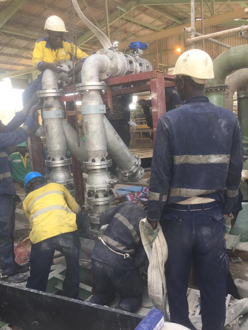 Montage tuyauterie en inox