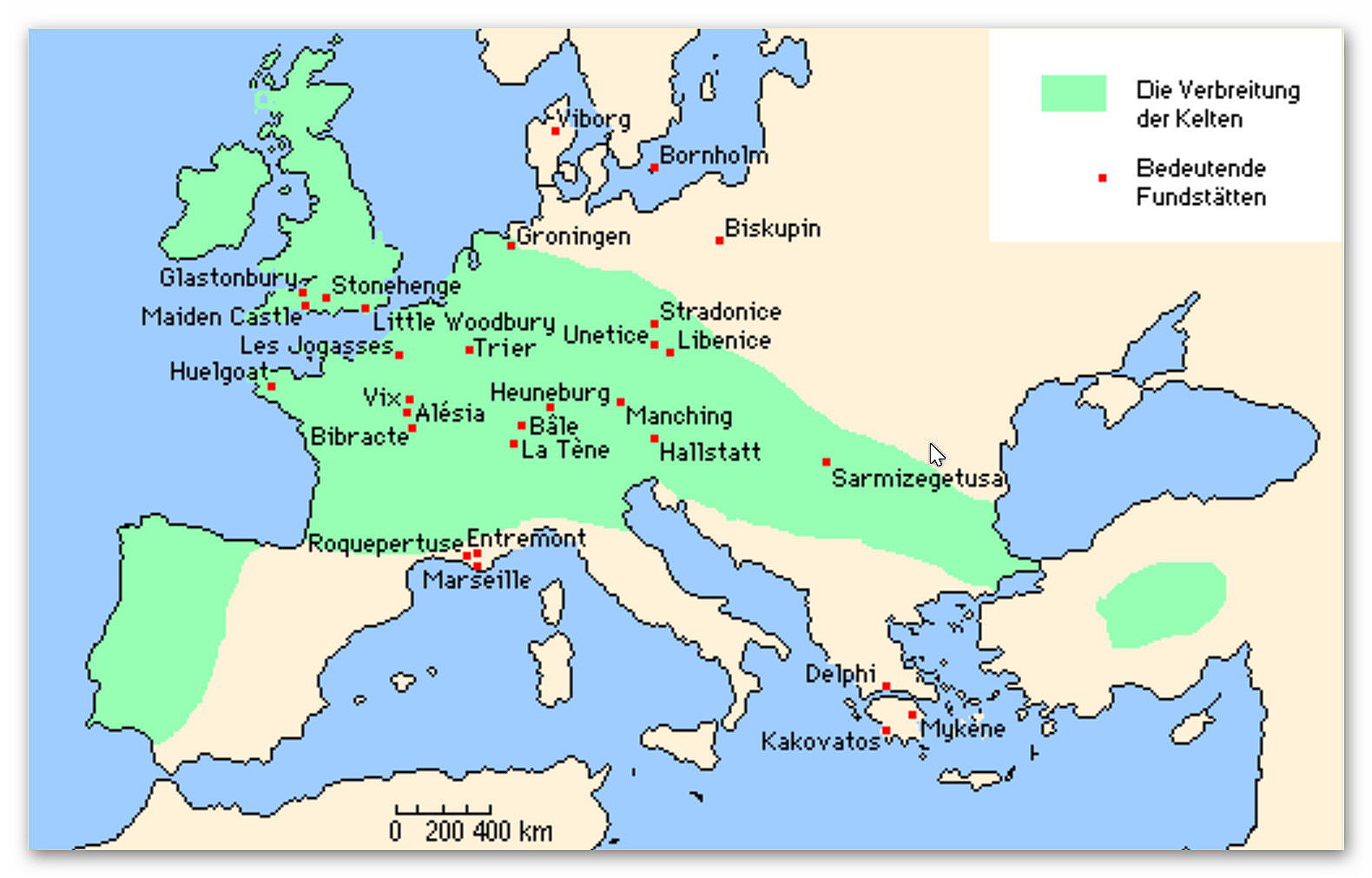 Verbreitung der Kelten
