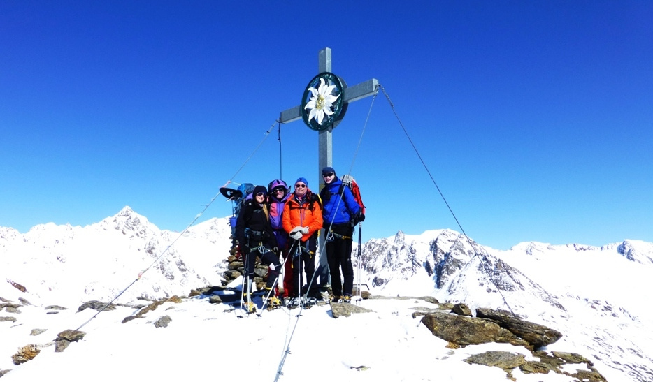 Guslarspitze - Gruppenbild mit Dame