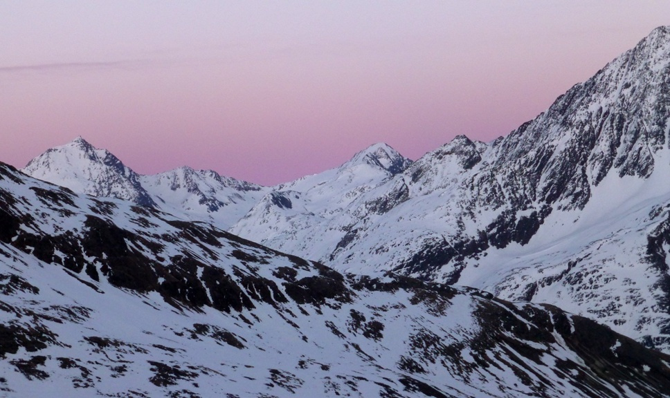 Morgen bei der Vernagt Hütte