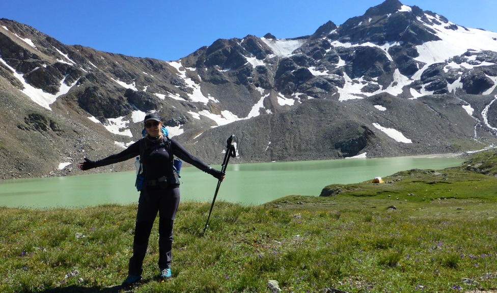 Endlich angekommen ! Der Anstieg war lang und anstrengend !