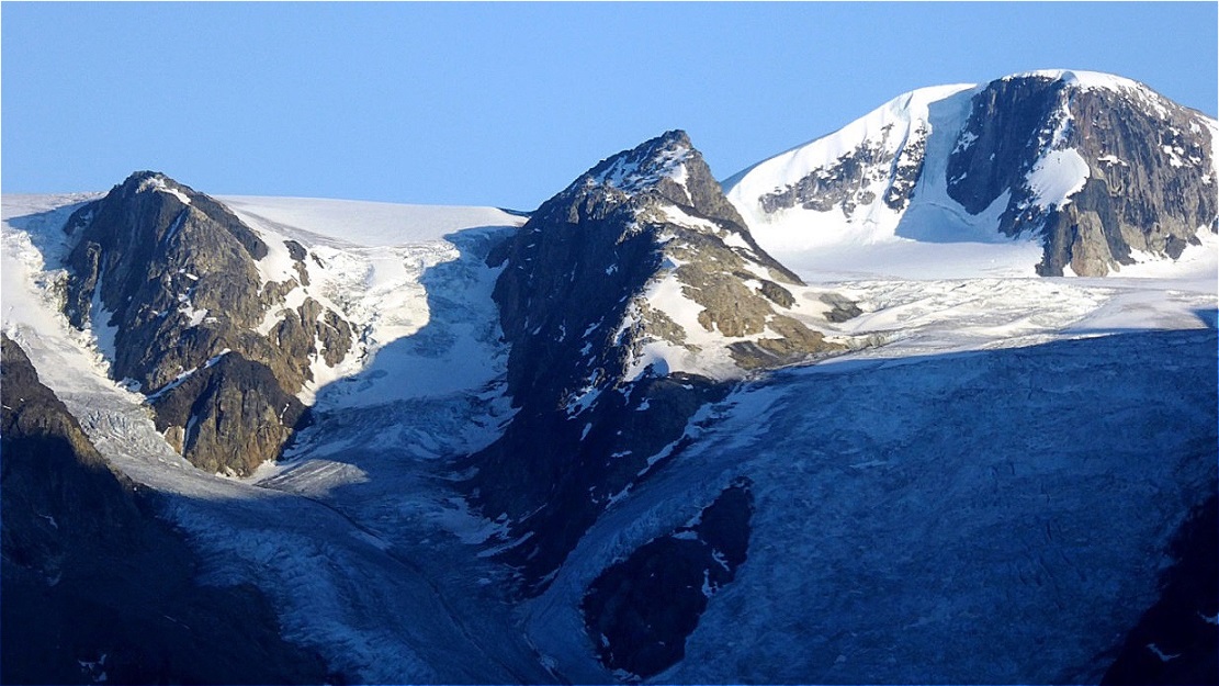 Vergletscherte Gipfel !