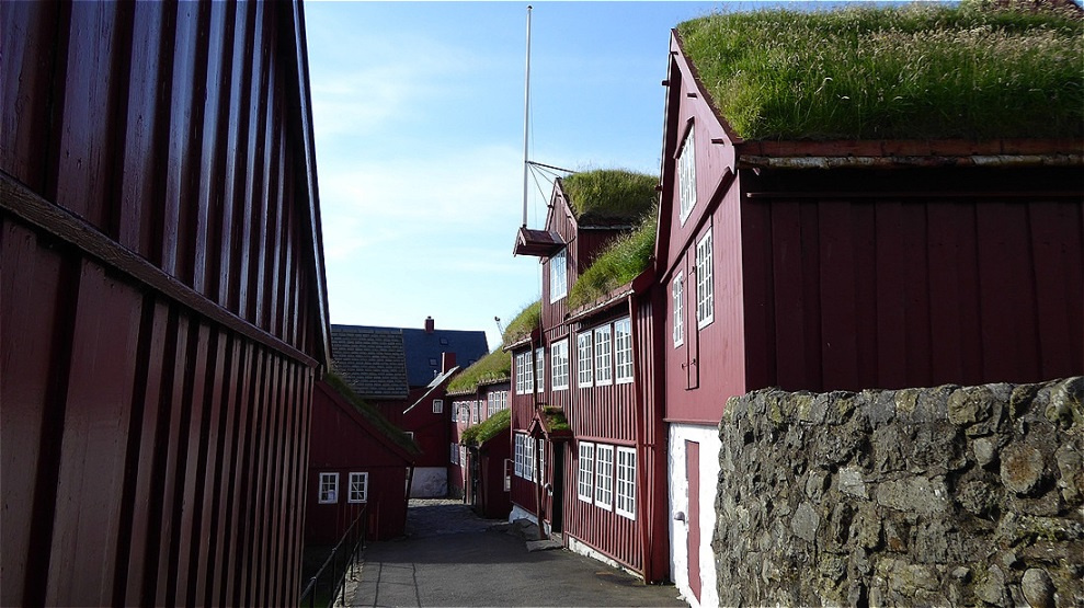 Enge Gasse in der denkmalgeschützten Altstadt