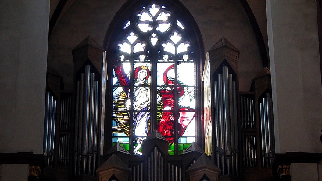 Modernes Glasfenster