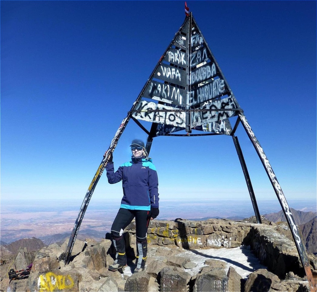 Auf dem Gipfel des Mount Toubkal 4.167 m