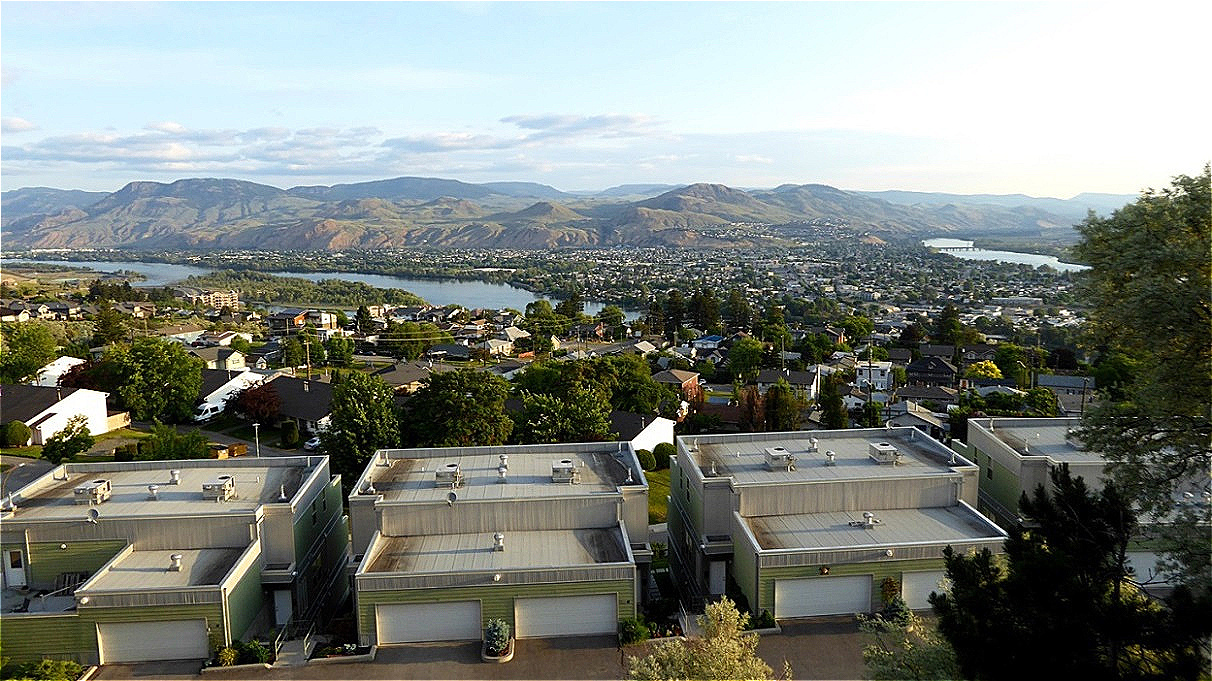 Kamloops am Zusammenfluss des North and South Thompson Rivers