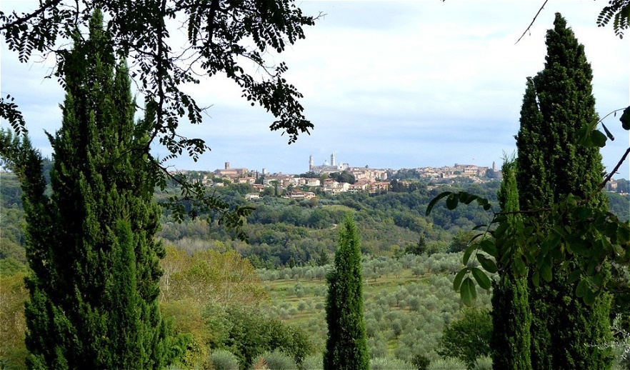 Einige der berühmten Gebäude sind schon deutlich zu erkennen