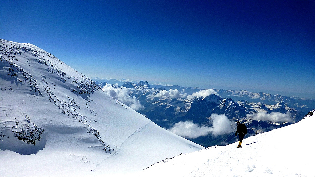 Im Aufstieg zum Westgipfel