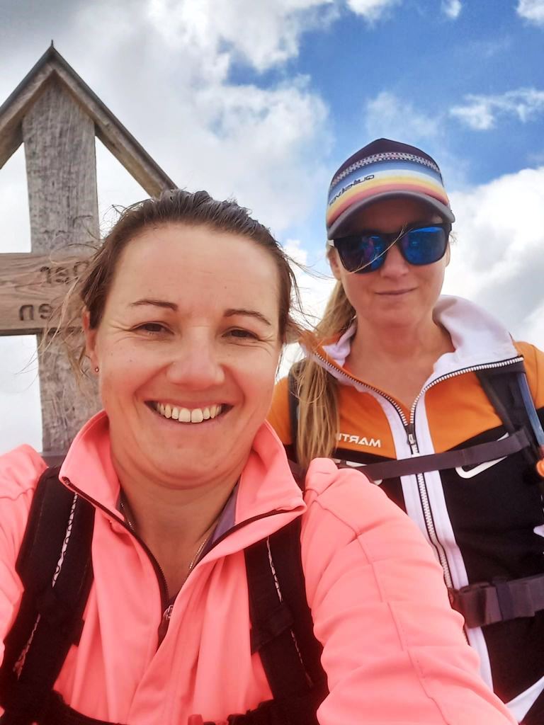 Mit Freundin Anita auf dem Bachlenkenkopf