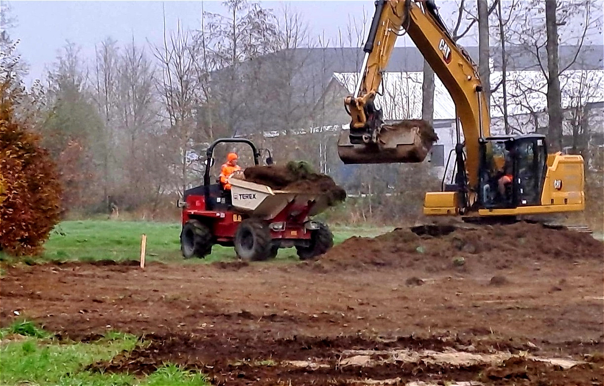 Humus wird gesammelt
