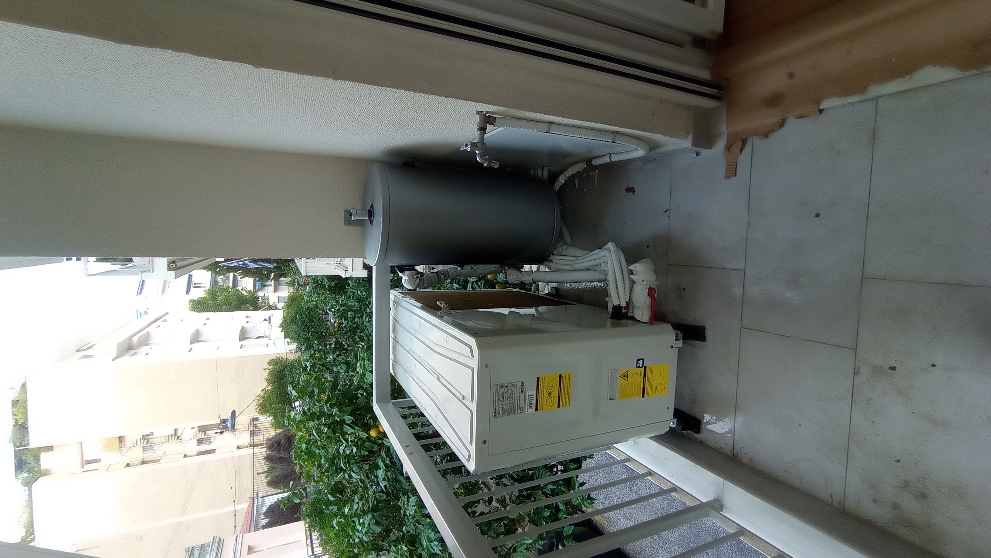 Εγκατάσταση αντλίας θερμότητας για θέρμανση διαμερίσματος στο Κολωνάκι.