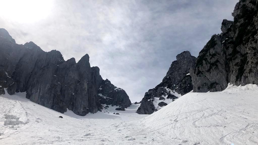 Kurz vor der Scharte