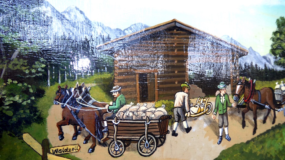 Handelsplatz an der ehemaligen bayerischen-österreichischen Grenze