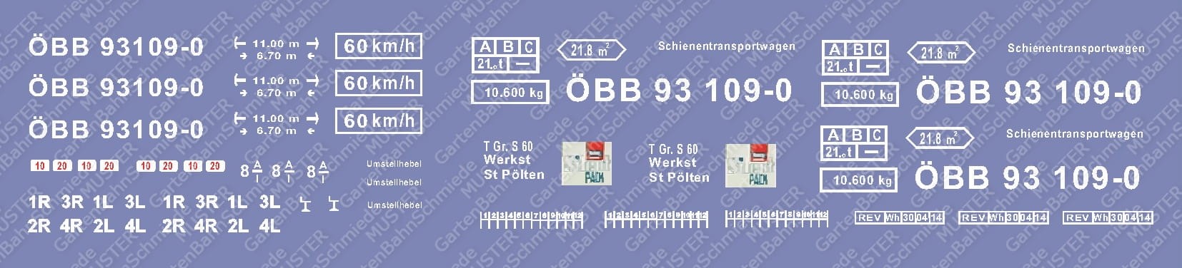 Schienentransportzug ÖBB 93109-0