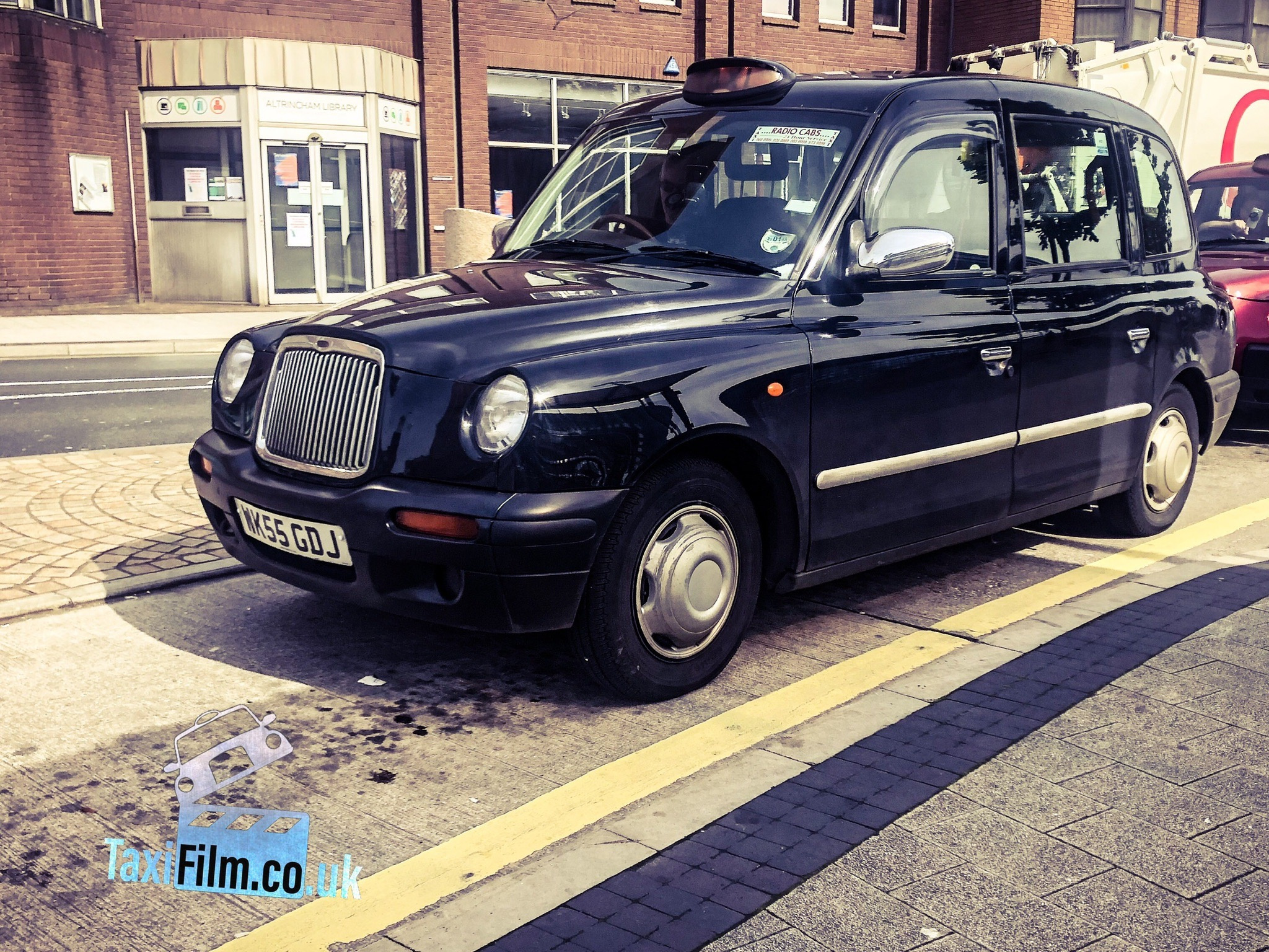 Black Tx2 taxi prop vehicle action film