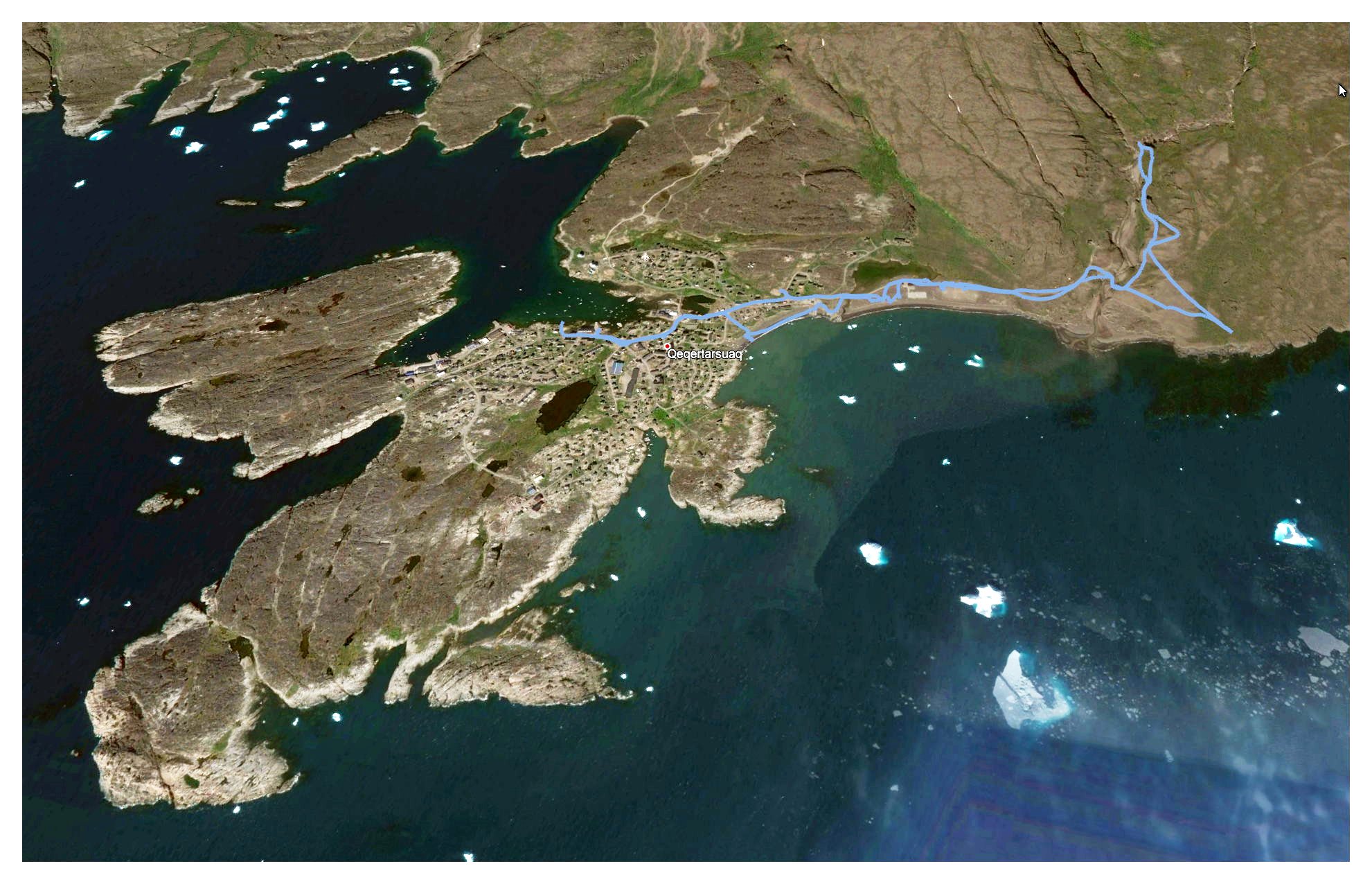 Qeqertarsuaq - Wanderung ins Tal der Winde