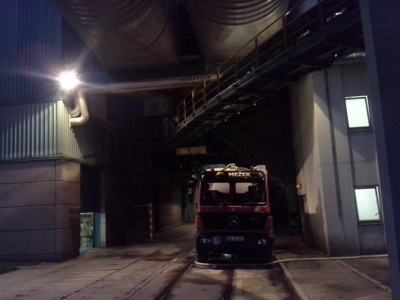 nočno delo v Termoelektrarni Šoštanj