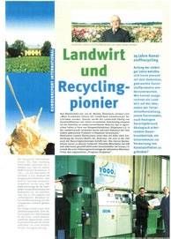 1998: Karl Blaimschein: Landwirt 
   und Recycling-Pionier 
        (Erema Recycling NEWS) 