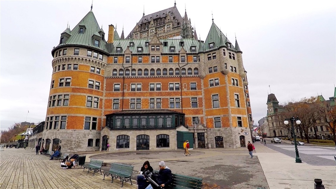 Das Cháteau Frontenac - Westansicht