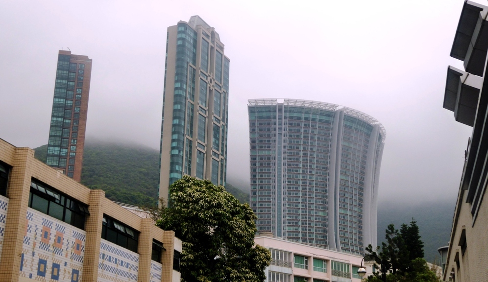 Geschwungenes Gebäude - "The Lily" in der Repulse Bay
